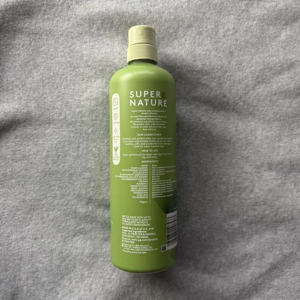 SUPER Nature Potent Aloe Conditioner Gentle Moisture Paraben-Free 30 fl oz